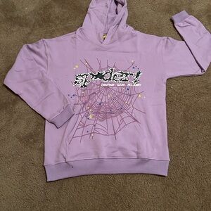 Purple Spider Graphic Hoodie